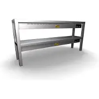 CombiSteel Pont thermique en acier inoxydable , à chauffage en 2 étapes, 1400 x 300 x 650 mm