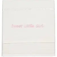 Briljant Drap Berceau Briljant Sweet Little Girl Blanc (Coton)-100 x 150 cm (Ledikantlaken)