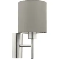 Eglo Applique murale Pasteri avec abat-jour taupe