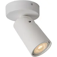 Lucide XYRUS - Spot de plafond (lampe de plafond) - Ø 9 cm - LED « Dim to warm » - GU10 - 1x5 W 2200 K/3000 K - Blanc