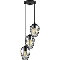 Eglo Newtown, Raccord flexible, Noir, Noir, Acier, Rond, Intérieur