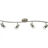 Lucide Projecteur de plafond Caro-Led Chrome mat 4 lumières