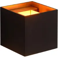 Lucide Xio Applique Black | 1x4W 2700K