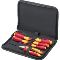Wiha 33969 Jeu D'outils Électricien Tournevis Pince Coupante Diagonale - 6 Pcs Dans Classeur À Outils