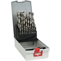 Bosch Metal Drill Set Hss-g With Box 1/0-13/0 Mm 25 Pieces Argenté
