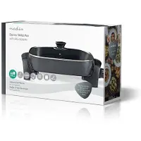 Nedis Electric Grill Plate 40 Cm Argenté One Size / EU Plug 220V
