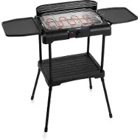 Princess Barbecue électrique avec tables latérales - 2 200 W - 40 x 24,5 cm - Noir