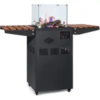 Blumfeldt Chauffage Exterieur Terrasse, Parasol Chauffant Gaz Exterieur, Appareil Chauffage Extérieur, Radiateur Exterieur, Champignon Chauffant a Gaz, Allumage Electrique, Chauffe Gaz, Roulettes