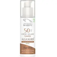Raw Organic Alga Maris Crème Solaire Teintée Visage SPF50 Teinte Dorée Bio | 50 ml
