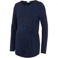 Mamalicious Karely Maternity Long Sleeve T-shirt Bleu XS