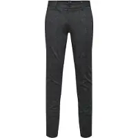 Only & Sons Pantalon chino 'Mark' gris / noir chiné