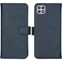 IMoshion Étui de télephone portefeuille de luxe pour Samsung Galaxy A22 (5G) - Bleu foncé