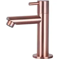 Differnz Robinet d'Eau Froide Droite en Cuivre Rouge
