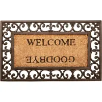 Esschert Design Paillasson Welcome / Goodbye Caoutchouc RB12