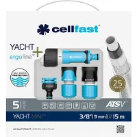 Cellfast Tuyau Yacht Mini Ats 9mm 15m Tuyau D'arrosage Anti-torsion 9mm X 15m -