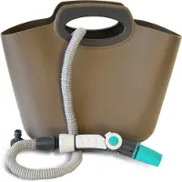 G.F. Garden G.F. Aquapop 30 tuyau textile gris + armature + sac, 10/30 m