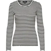 Selected T-shirt 'SLFAnna' noir / blanc