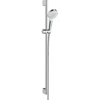 Hansgrohe Crometta 1jet/Unica Set de douche 900 mm blanc/chrome, 1 pièce.