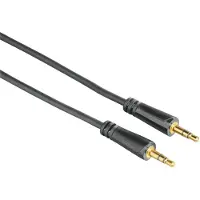 Hama Câble audio, Jack mâle 3,5mm - Mâle, stéréo, plaqué or,