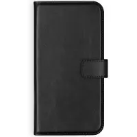 Selencia Étui portefeuille en cuir véritable pour Samsung Galaxy A21s - Noir