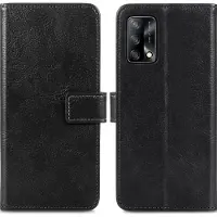 IMoshion Étui de télephone portefeuille de luxe pour Oppo A74 (4G) - Noir