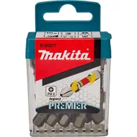 Makita Ph2 Cross-shaped Bits Set 50 Mm 10 Units Rouge