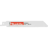 Makita Lame Bi-Métal flexible pour tôles acier et Inox (> 1,2 mm), Sabre saw blade, Plaque d'acier inoxydable (fine), Bimétal