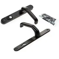 Intersteel Quincaillerie de porte arrière étroite Aurano PC 92mm noir