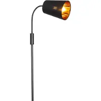 QAZQA Lampadaire moderne noir - Carmen