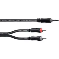 Cordial Câble Y Bretelle Mini-jack Stéréo / 2 RCA 5 M