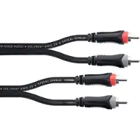 Cordial 14836 Klinke / Cinch Audio Anschlusskabel (2x Cinch-Stecker - 2x Cinch-S (1.50 m, Câbles Cinch)