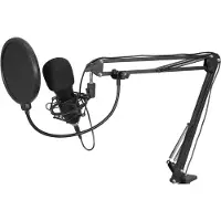Omnitronic Microphone USB 1ndensateur Set de microphones de radiodiffusion