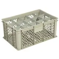 HorecaTraders Caisse en plastique beige | 600x400x270 CM | 4 formats