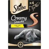 Sheba Creamy Snacks au poulet pour chat (4 pcs)