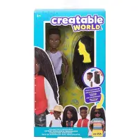 Creatable World Kit Personnage Poupée Cheveux Noirs Tresse 26 Cm - Creatable