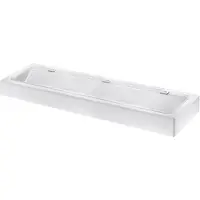 Delabie Caniveau de lavage MINERALCAST mur. L 1800 3 places Hl. D35 mm mi.
