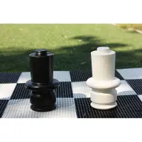 Ubergames Partie surélevée pour les pièces d'échecs détachées - Noir - 30 cm -