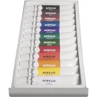 Rayher Hobby Materialen Coffret d'artiste peintures acryliques, mixtes (144 ml)