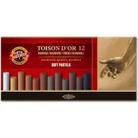 Koh-I-Noor Pastellkreide runde weiche Softpastell - Braunt ne - 12er Pack (12x)