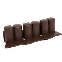 Prosperplast Prosper Plast IPAL6-R222 Palasade de jardin, 302 x 10 cm, marron, 12 pièces (30.20 cm)
