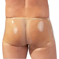 Late X Boxer en latex + gaine pénienne (naturel) - L/XL