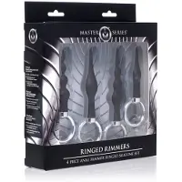 Master Series Ringed Rimmers Ensemble de Plugs Anaux - Noir