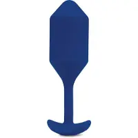 B-Vibe Snug Plug Anal Vibrant 15 Cm Bleu