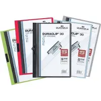 Durable Chemise à clip DURACLIP , plastique, format A4, 25 pièces, assorti