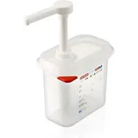 ARAVEN Distributeur de sauce Gn 1/9 transparent 1,5 L