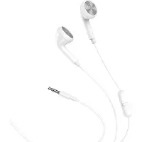 Hoco Wired headphones wire earphones Jack 3,5 mm with microphone M73 white
