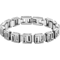 Police Pj26563bss.01 Bracelet Argenté Homme