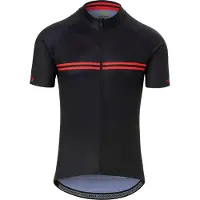Giro Maillot de Cyclisme Giro Men Chrono Sport Jersey Black Red Classic Stripe-S