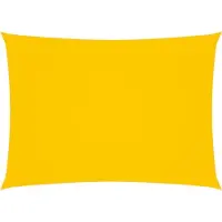 vidaXL Voile de parasol tissu oxford rectangulaire 6x8 m jaune