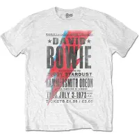 David Bowie T-Shirt Hammersmith Odeon Homme Blanc - Taille S